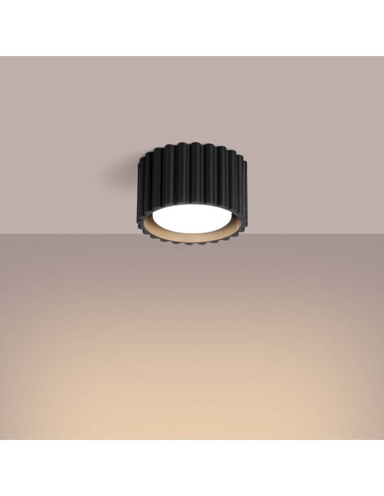 Sollux Plafon AURA 1 czarny Gx53 SL.1787 Sollux Plafon AURA 1 czarny Gx53 SL.1787