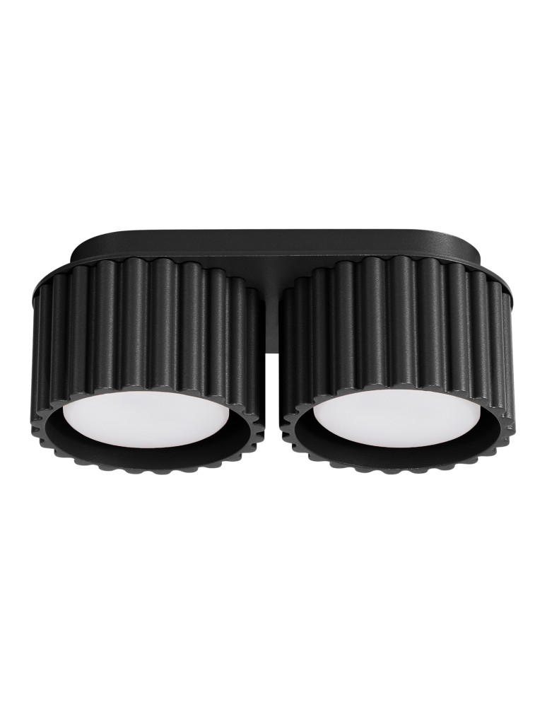 Sollux Plafon AURA 2 czarny Gx53 SL.1788