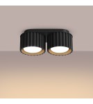 Lampy sufitowe - Sollux Plafon AURA 2 czarny Gx53 SL.1788 - product 3
