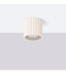 Lampy sufitowe - Sollux Plafon AURA 1 beżowy GU10 SL.1789 - product 2