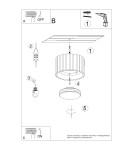 Sollux Plafon AURA 1 beżowy Gx53 SL.1792 Sollux Plafon AURA 1 beżowy Gx53 SL.1792