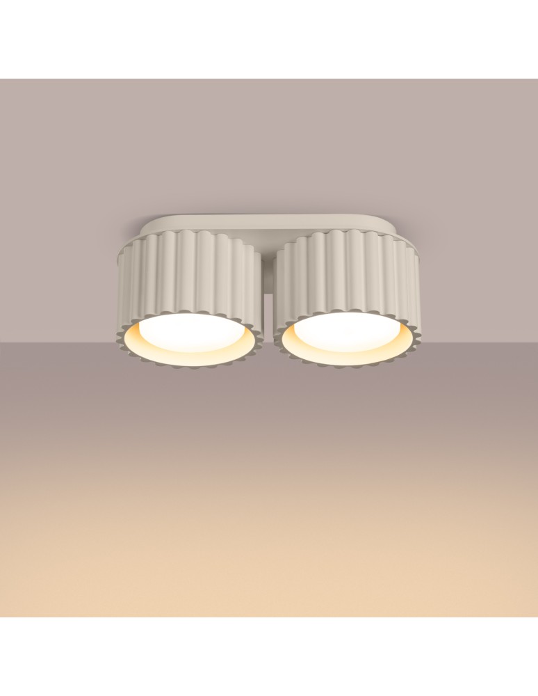 Sollux Plafon AURA 2 beżowy Gx53 SL.1793 Sollux Plafon AURA 2 beżowy Gx53 SL.1793