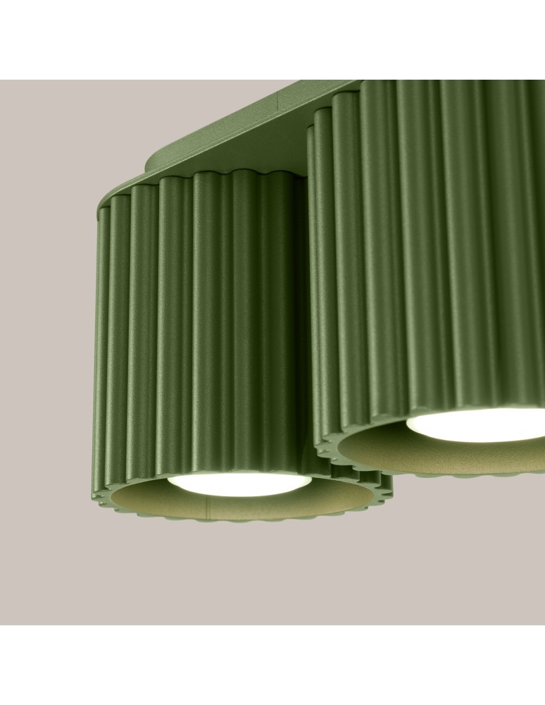 Sollux Plafon AURA 2 zielony oliwkowy GU10 SL.1795