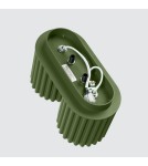 Lampy sufitowe - Sollux Plafon AURA 2 zielony oliwkowy GU10 SL.1795 - product 5