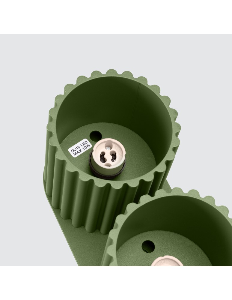 Sollux Plafon AURA 2 zielony oliwkowy GU10 SL.1795