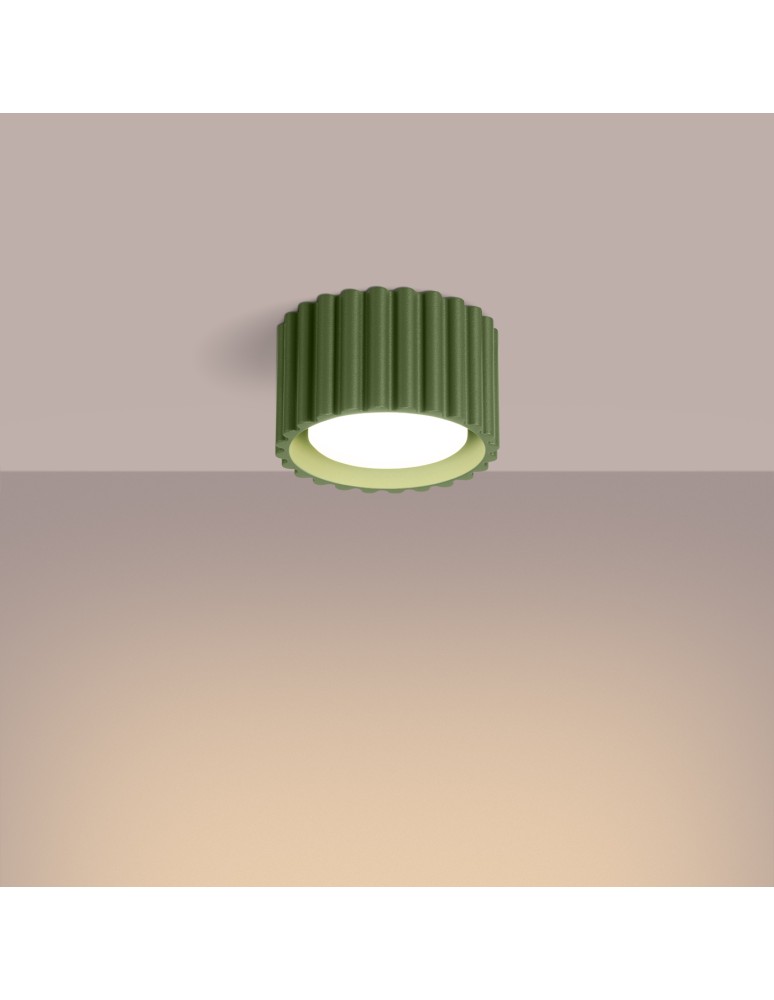 Sollux Plafon AURA 1 zielony oliwkowy Gx53 SL.1797 Sollux Plafon AURA 1 zielony oliwkowy Gx53 SL.1797