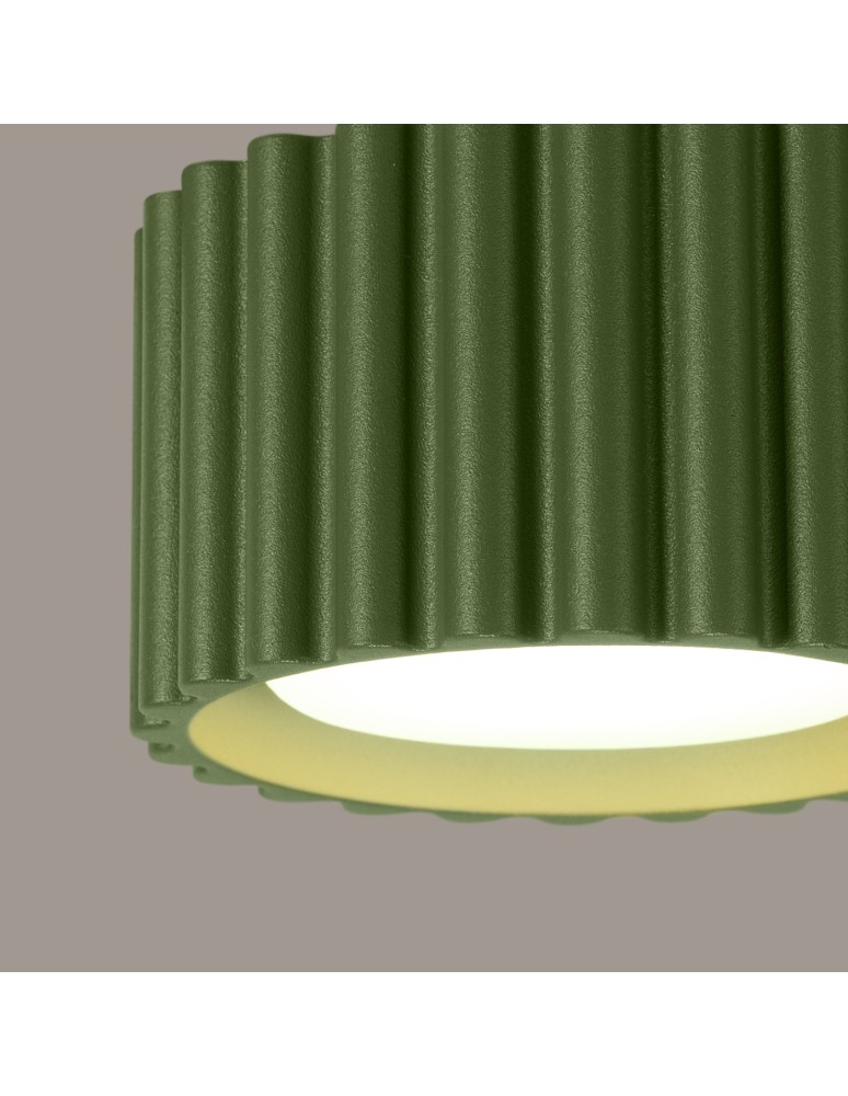 Sollux Plafon AURA 1 zielony oliwkowy Gx53 SL.1797 Sollux Plafon AURA 1 zielony oliwkowy Gx53 SL.1797