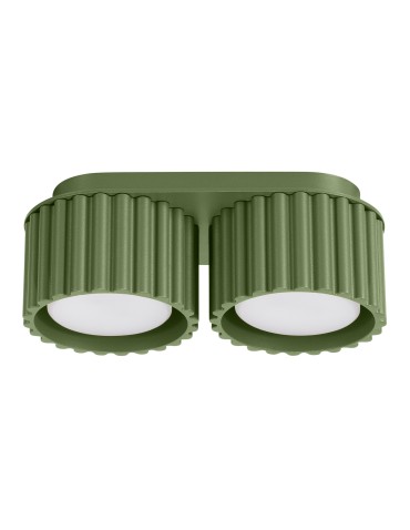Sollux Plafon AURA 2 zielony oliwkowy Gx53 SL.1798