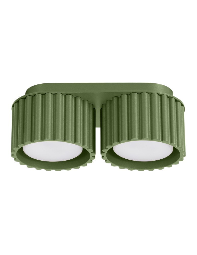 Sollux Plafon AURA 2 zielony oliwkowy Gx53 SL.1798