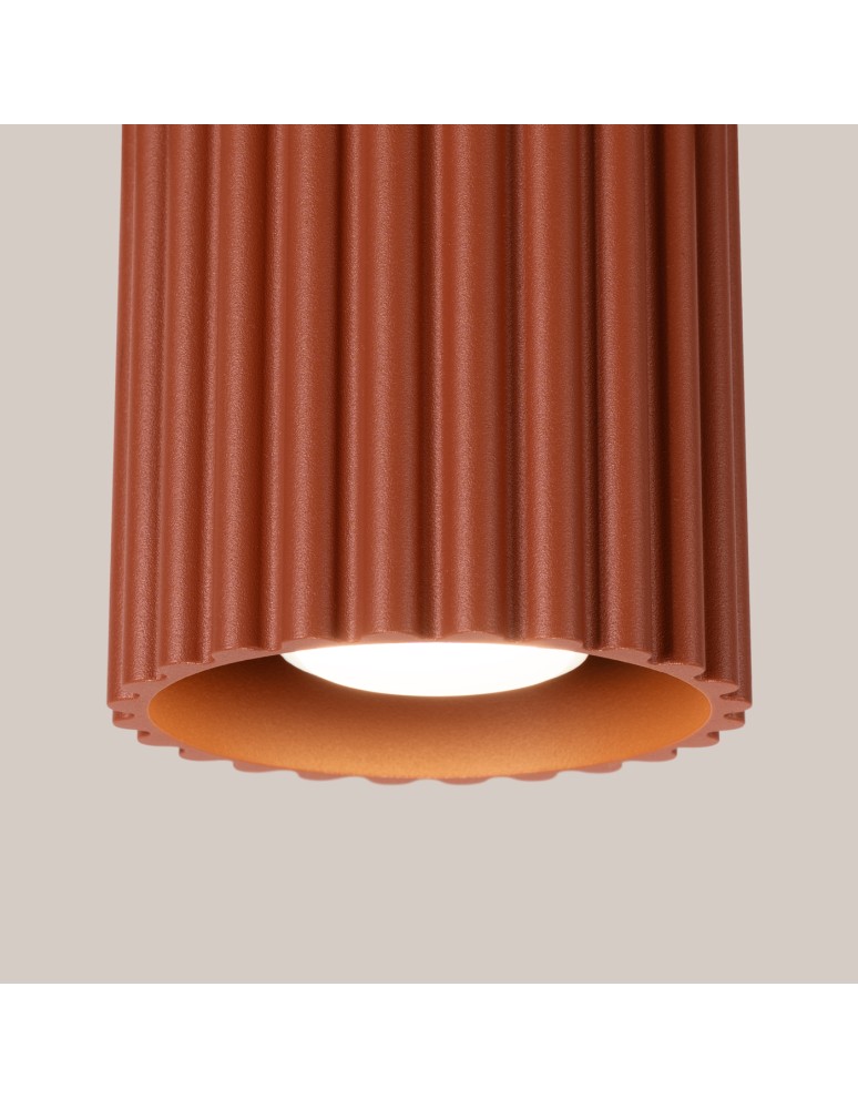 Sollux Plafon AURA 1 ochra czerwona GU10 SL.1799 Sollux Plafon AURA 1 ochra czerwona GU10 SL.1799