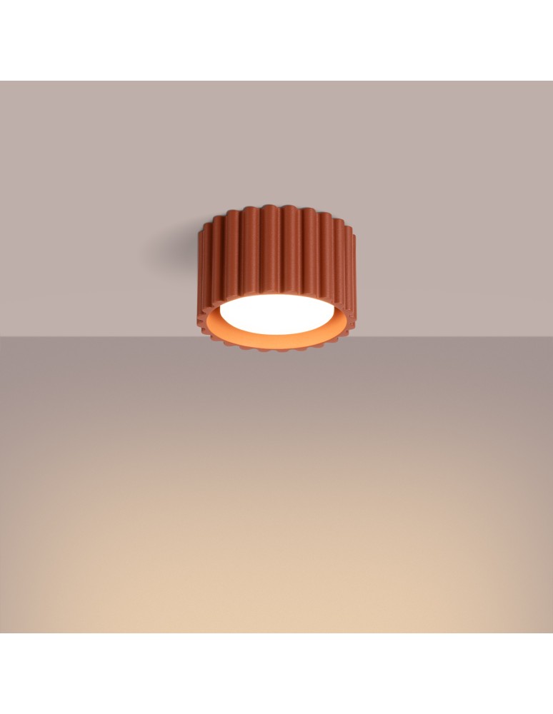 Sollux Plafon AURA 1 ochra czerwona Gx53 SL.1802 Sollux Plafon AURA 1 ochra czerwona Gx53 SL.1802