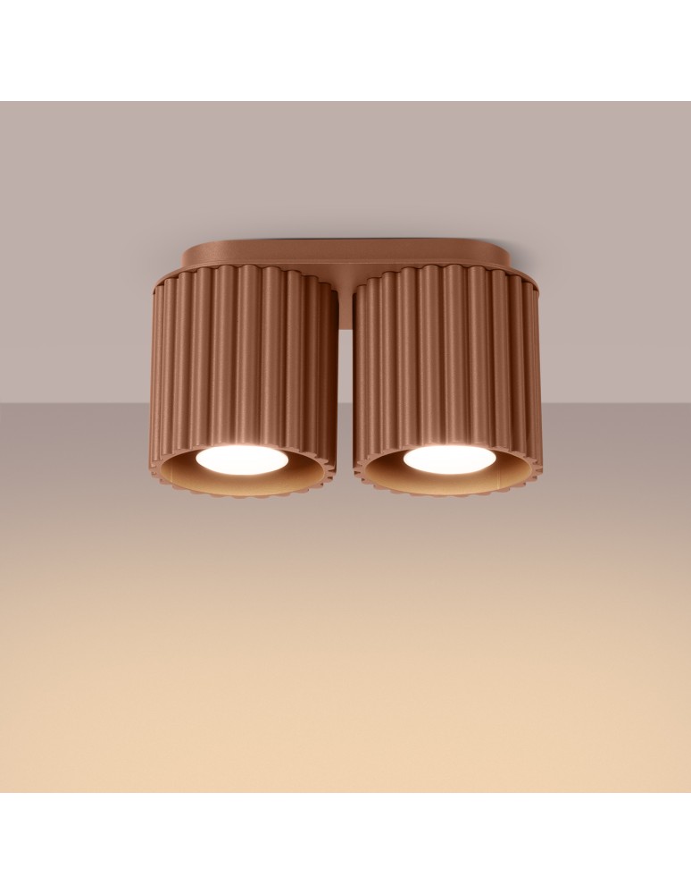 Sollux Plafon AURA 2 mocca GU10 SL.1805 Sollux Plafon AURA 2 mocca GU10 SL.1805