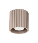 Lampy sufitowe - Sollux Plafon AURA 1 taupe GU10 SL.1814 - product 1