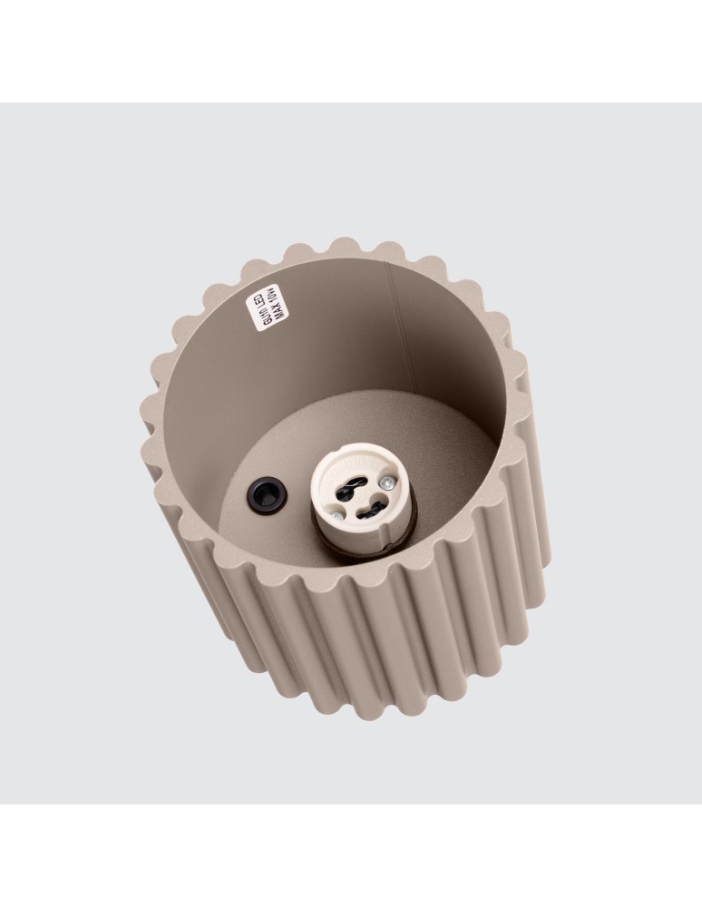 Lampy sufitowe - Sollux Plafon AURA 1 taupe GU10 SL.1814 - product kolory-swiatla.pl 5