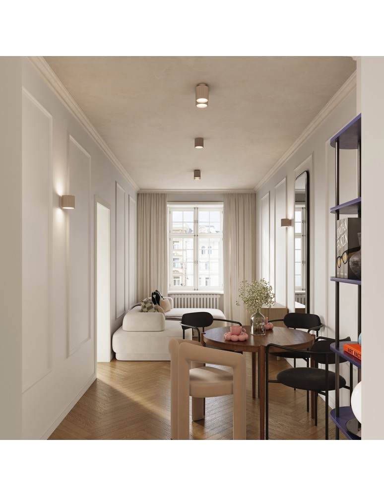 Lampy sufitowe - Sollux Plafon AURA 1 taupe GU10 SL.1814 - product kolory-swiatla.pl 9