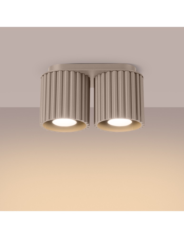 Sollux Plafon AURA 2 taupe GU10 SL.1815 Sollux Plafon AURA 2 taupe GU10 SL.1815