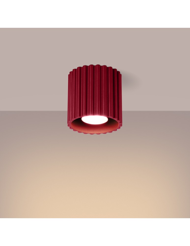 Sollux Plafon AURA 1 burgund GU10 SL.1819 Sollux Plafon AURA 1 burgund GU10 SL.1819