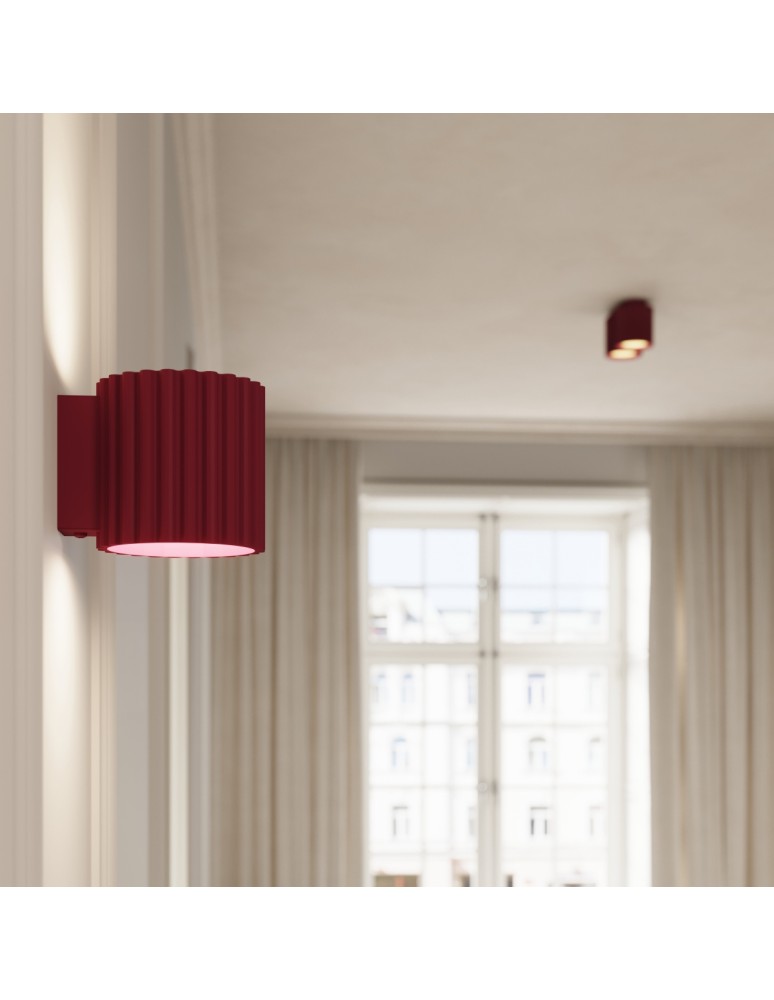 Sollux Plafon AURA 1 burgund GU10 SL.1819 Sollux Plafon AURA 1 burgund GU10 SL.1819