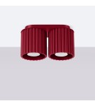 Lampy sufitowe - Sollux Plafon AURA 2 burgund GU10 SL.1820 - product 2