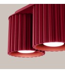 Lampy sufitowe - Sollux Plafon AURA 2 burgund GU10 SL.1820 - product 4