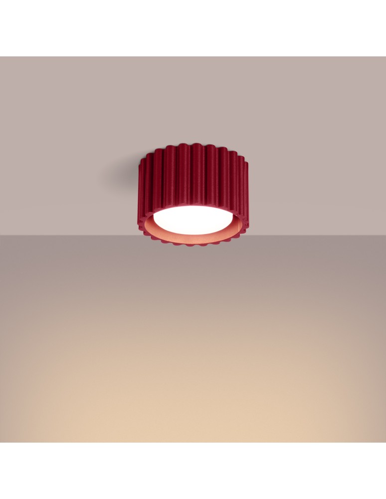 Sollux Plafon AURA 1 burgund Gx53 SL.1822 Sollux Plafon AURA 1 burgund Gx53 SL.1822