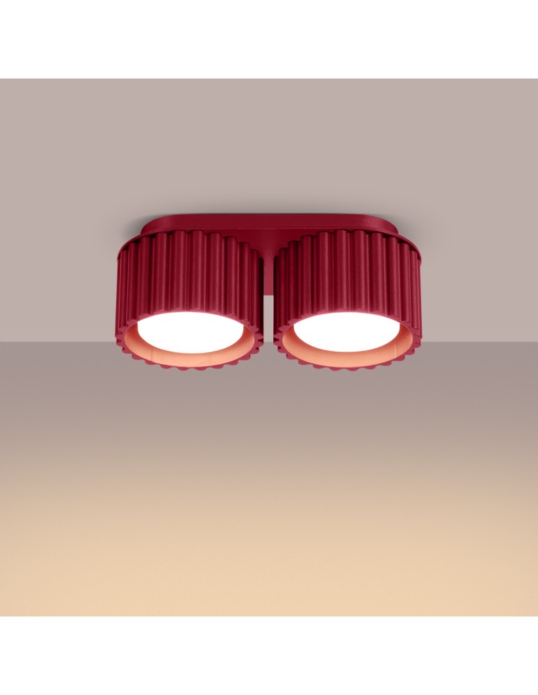 Sollux Plafon AURA 2 burgund Gx53 SL.1823 Sollux Plafon AURA 2 burgund Gx53 SL.1823
