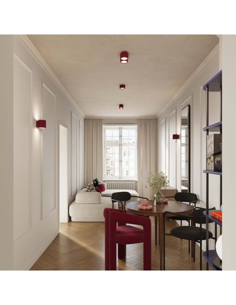Sollux Plafon AURA 2 burgund Gx53 SL.1823 Sollux Plafon AURA 2 burgund Gx53 SL.1823
