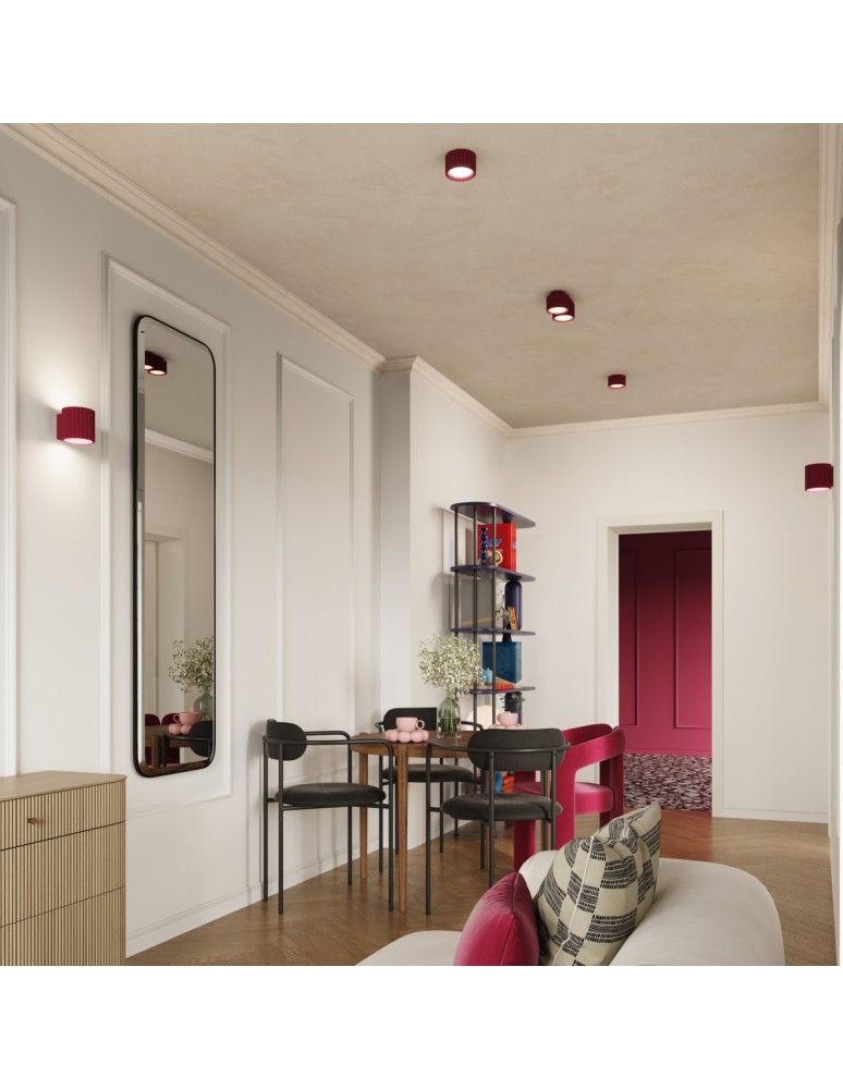 Sollux Plafon AURA 2 burgund Gx53 SL.1823 Sollux Plafon AURA 2 burgund Gx53 SL.1823