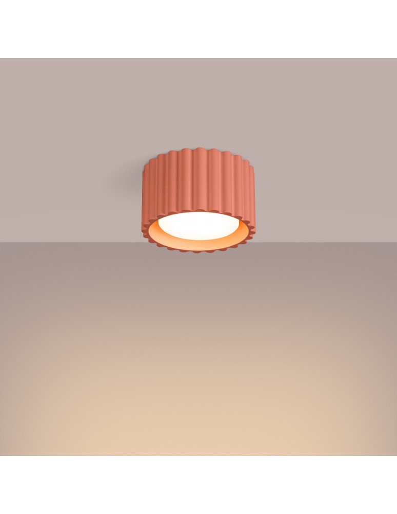 Sollux Plafon AURA 1 brzoskwiniowy Gx53 SL.1827 Sollux Plafon AURA 1 brzoskwiniowy Gx53 SL.1827