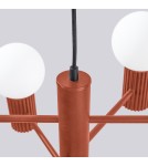 Żyrandole - Sollux Żyrandol HALO 6 ochra czerwona SL.1833 - product 6