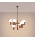 Sollux Żyrandol HALO 6 mocca SL.1834 Sollux Żyrandol HALO 6 mocca SL.1834