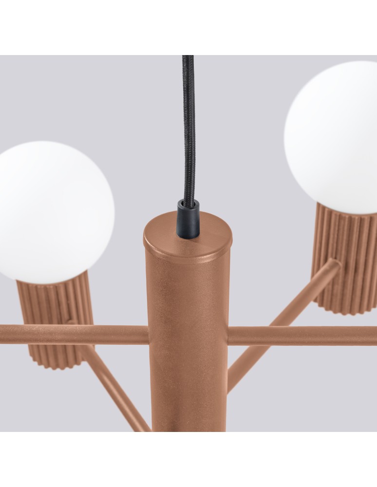 Sollux Żyrandol HALO 6 mocca SL.1834 Sollux Żyrandol HALO 6 mocca SL.1834