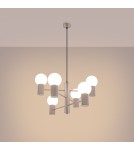Żyrandole - Sollux Żyrandol HALO 6 taupe SL.1836 - product 3