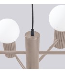 Żyrandole - Sollux Żyrandol HALO 6 taupe SL.1836 - product 6