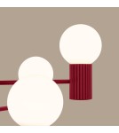 Żyrandole - Sollux Żyrandol HALO 6 burgund SL.1837 - product 4