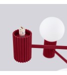 Żyrandole - Sollux Żyrandol HALO 6 burgund SL.1837 - product 8