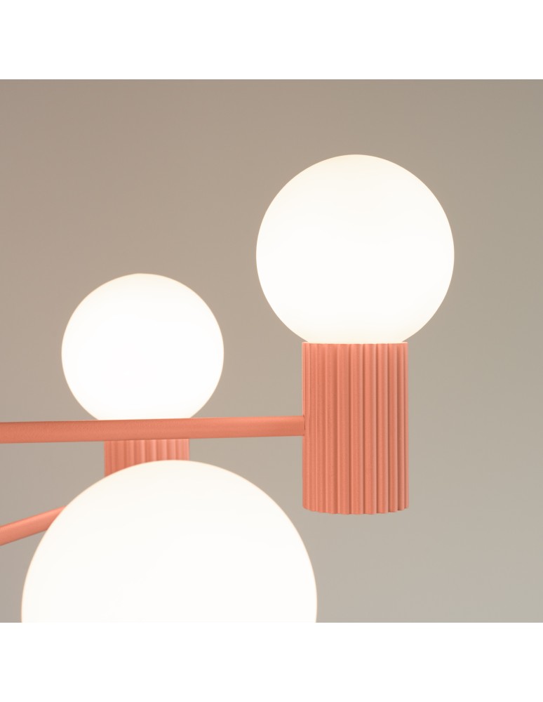 Sollux Żyrandol HALO 6 brzoskwiniowy SL.1838