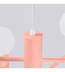 Żyrandole - Sollux Żyrandol HALO 6 brzoskwiniowy SL.1838 - product 6