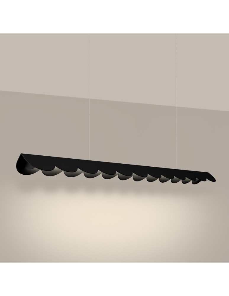 Thoro Lampa wisząca BISCUIT czarna LED 3000K TH.557 Thoro Lampa wisząca BISCUIT czarna LED 3000K TH.557
