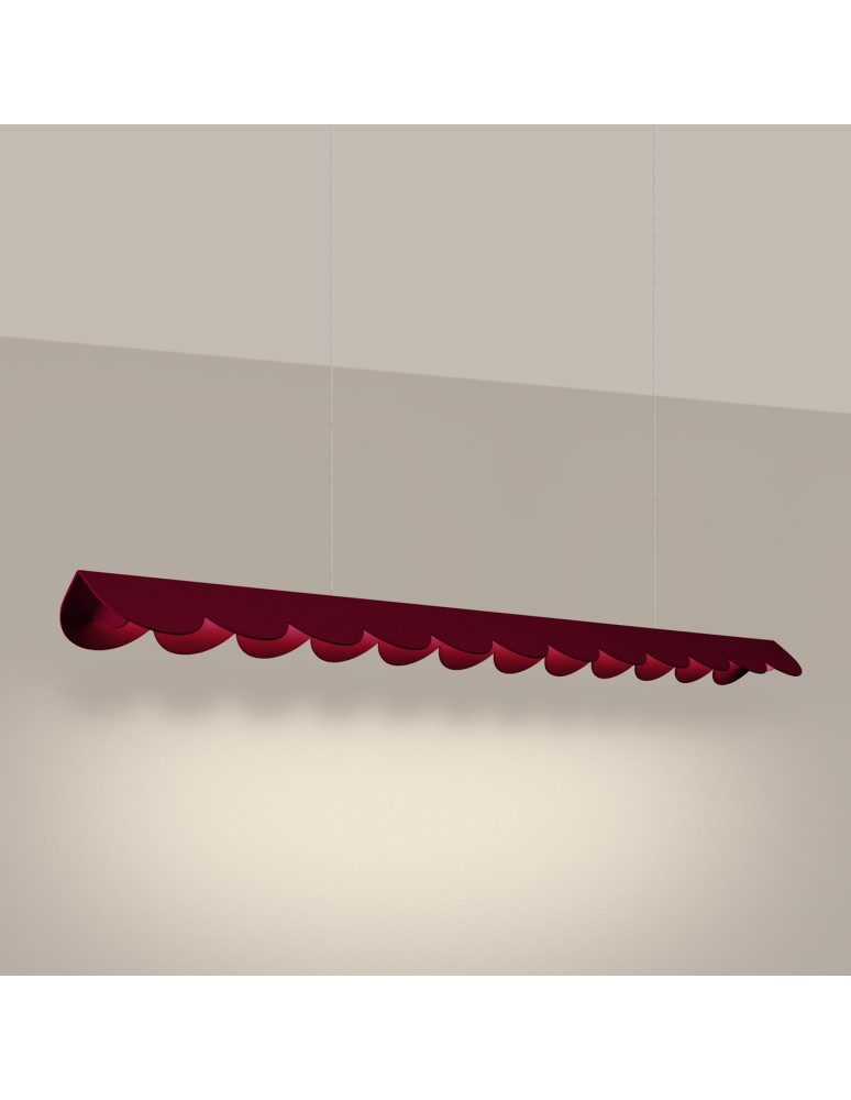 Thoro Lampa wisząca BISCUIT burgund LED 3000K TH.560 Thoro Lampa wisząca BISCUIT burgund LED 3000K TH.560