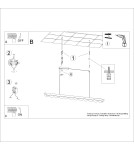 Thoro Lampa wisząca BISCUIT brzoskwiniowy LED 3000K TH.563 Thoro Lampa wisząca BISCUIT brzoskwiniowy LED 3000K TH.563