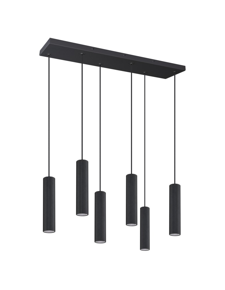 Thoro Lampa wisząca IVAR 6L czarna LED 3000K TH.581 Thoro Lampa wisząca IVAR 6L czarna LED 3000K TH.581