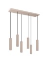 Thoro Lampa wisząca IVAR 6L taupe LED 3000K TH.605