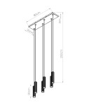 Thoro Lampa wisząca IVAR 6L taupe LED 3000K TH.605 Thoro Lampa wisząca IVAR 6L taupe LED 3000K TH.605