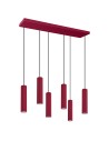 Thoro Lampa wisząca IVAR 6L burgund LED 3000K TH.609