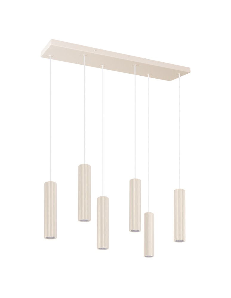 Thoro Lampa wisząca IVAR 6L beżowa LED 4000K TH.625 Thoro Lampa wisząca IVAR 6L beżowa LED 4000K TH.625