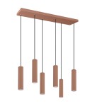 Lampy wiszące na listwie - Thoro Lampa wisząca IVAR 6L mocca LED 4000K TH.637 - product 1