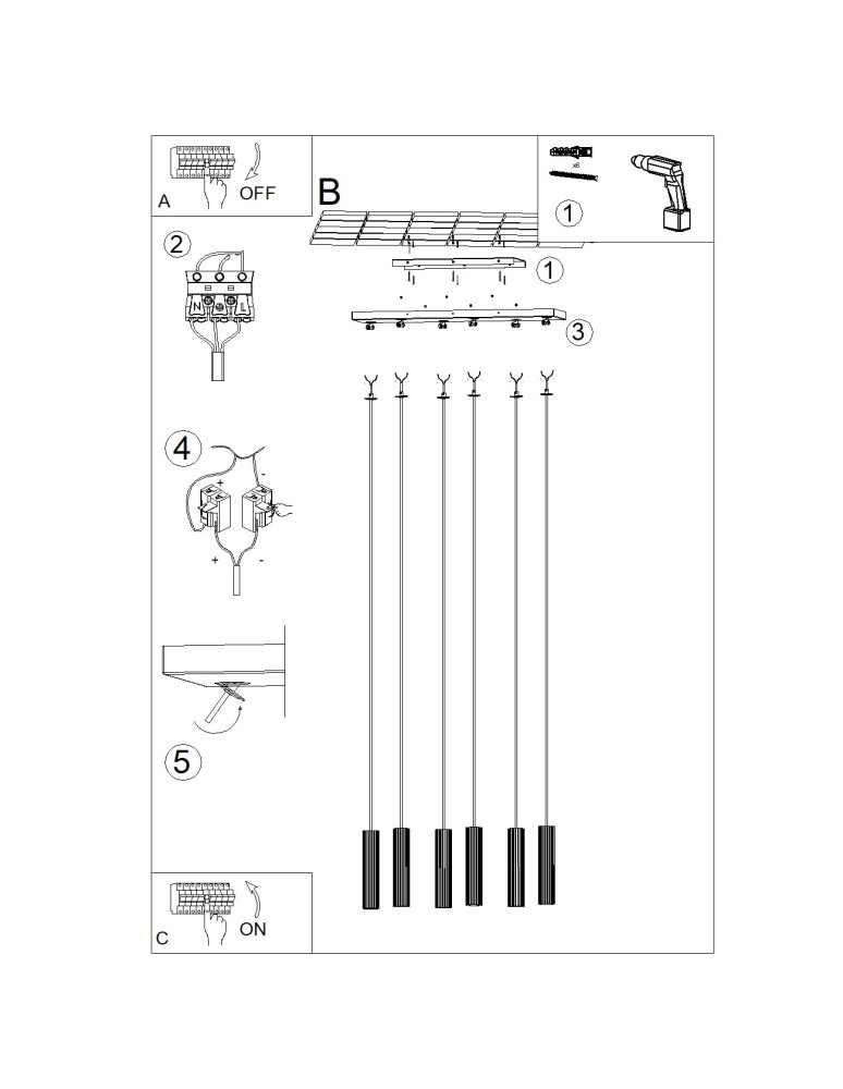 Thoro Lampa wisząca IVAR 6L brzoskwiniowa LED 4000K TH.653 Thoro Lampa wisząca IVAR 6L brzoskwiniowa LED 4000K TH.653