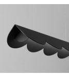 Thoro Lampa wisząca BISCUIT czarna LED 4000K TH.654 Thoro Lampa wisząca BISCUIT czarna LED 4000K TH.654