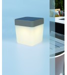 Lampy solarne - Lutec TABLE CUBE Zewnętrzna LED Srebrnoszary 6908001337 - produkt 7